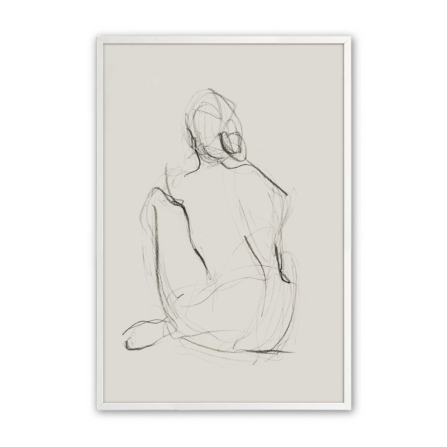 [Color:Opaque White], Picture of art in a Opaque White frame