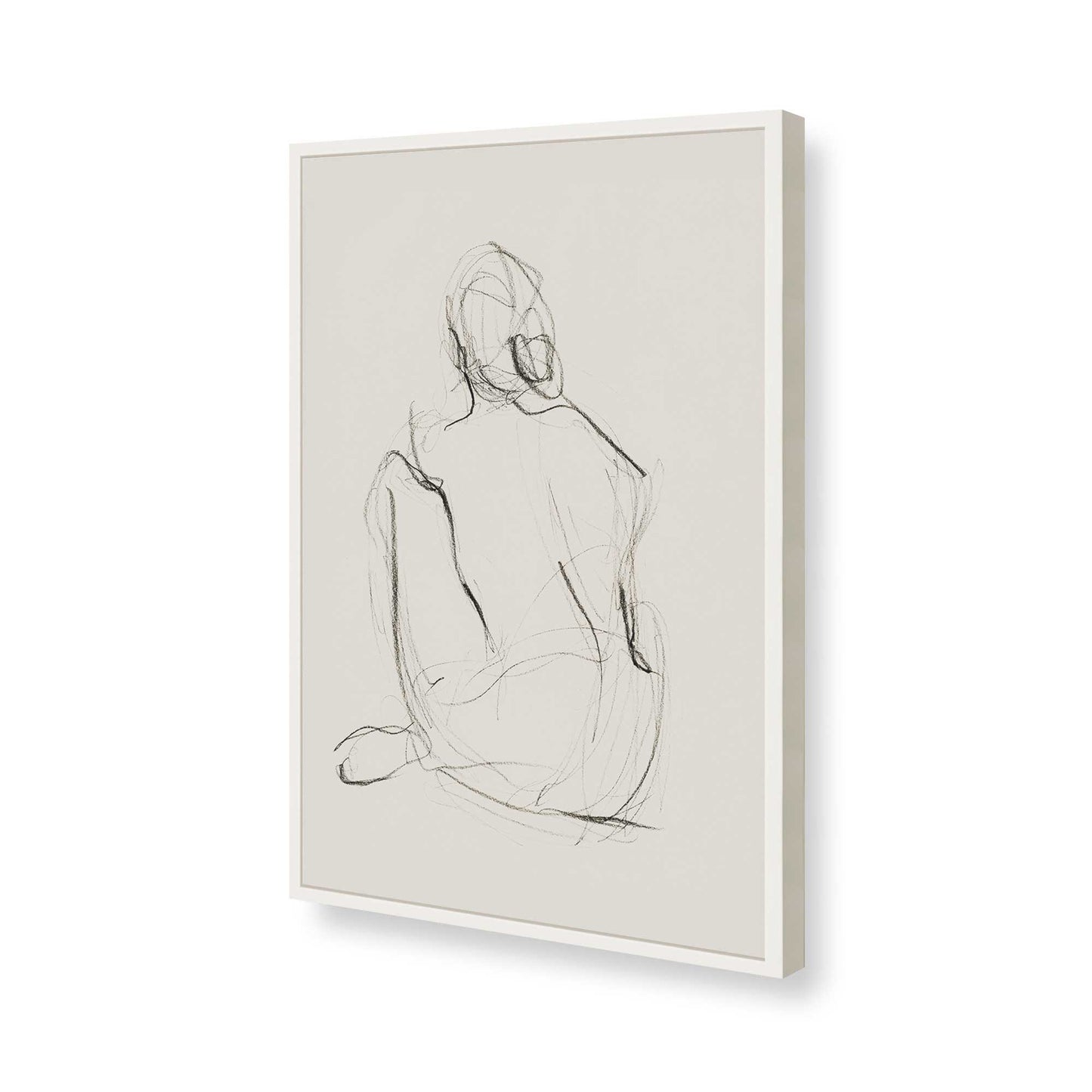 [Color:Opaque White], Picture of art in a Opaque White frame of the corner