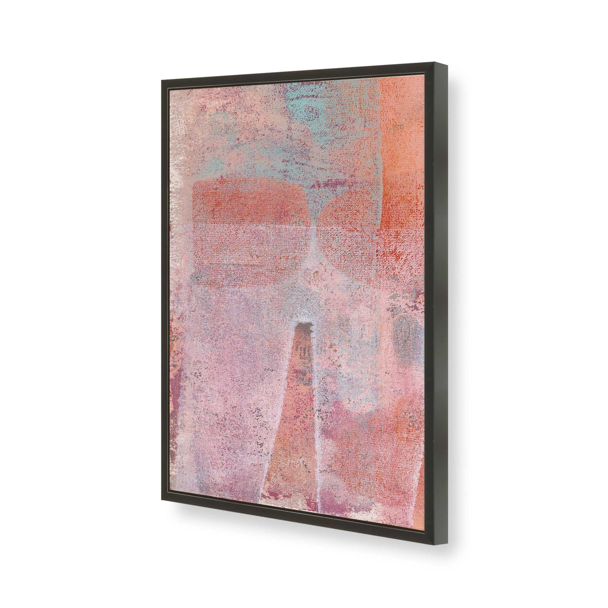 [Color:Satin Black], Picture of art in a Satin Black frame of the corner