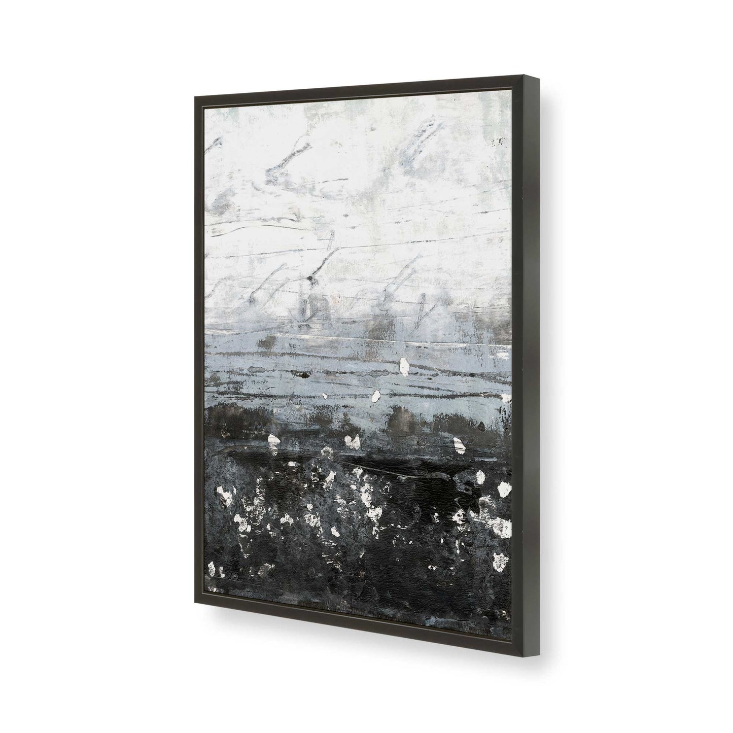 [Color:Satin Black], Picture of art in a Satin Black frame of the corner