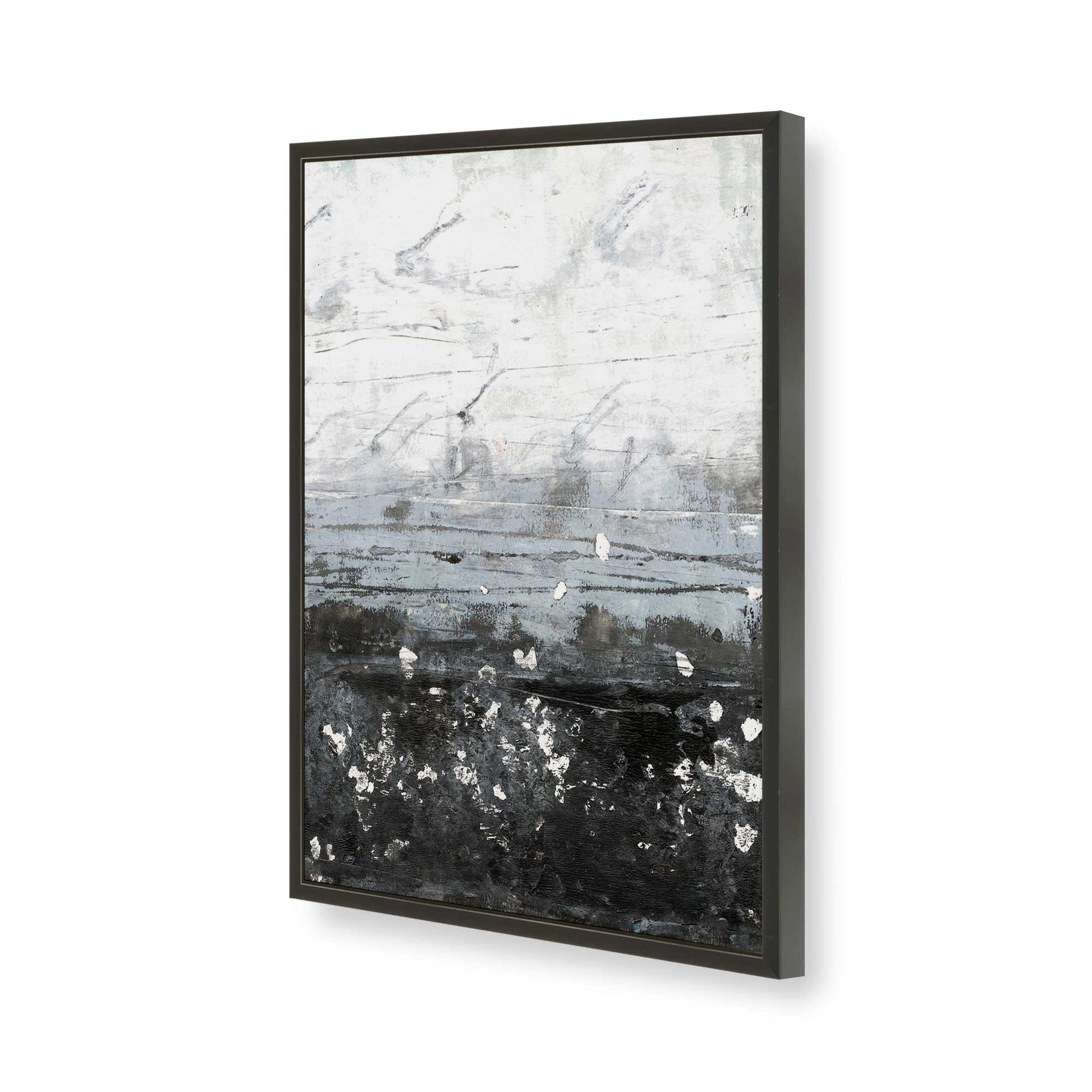 [Color:Satin Black], Picture of art in a Satin Black frame of the corner