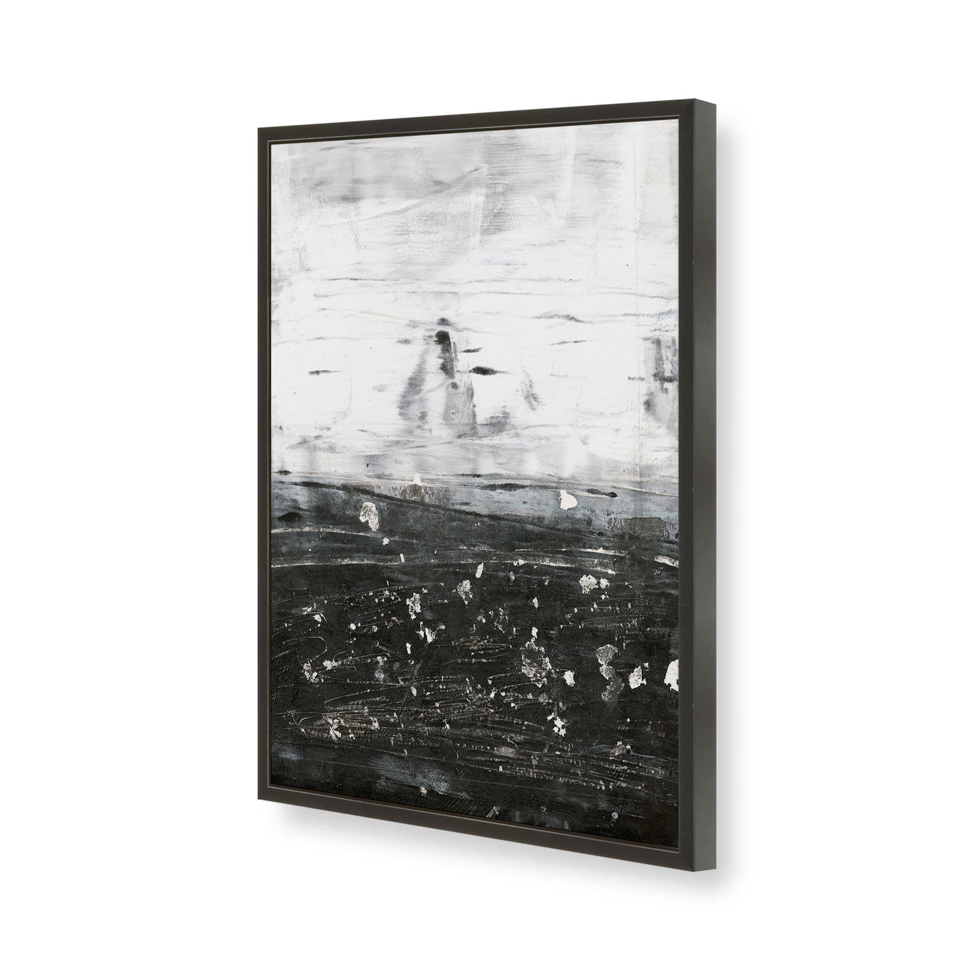 [Color:Satin Black], Picture of art in a Satin Black frame of the corner