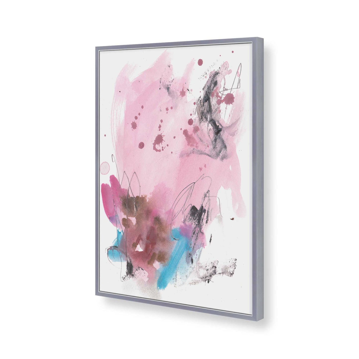 [Color:Polished Chrome], Picture of art in a Polished Chrome frame of the corner