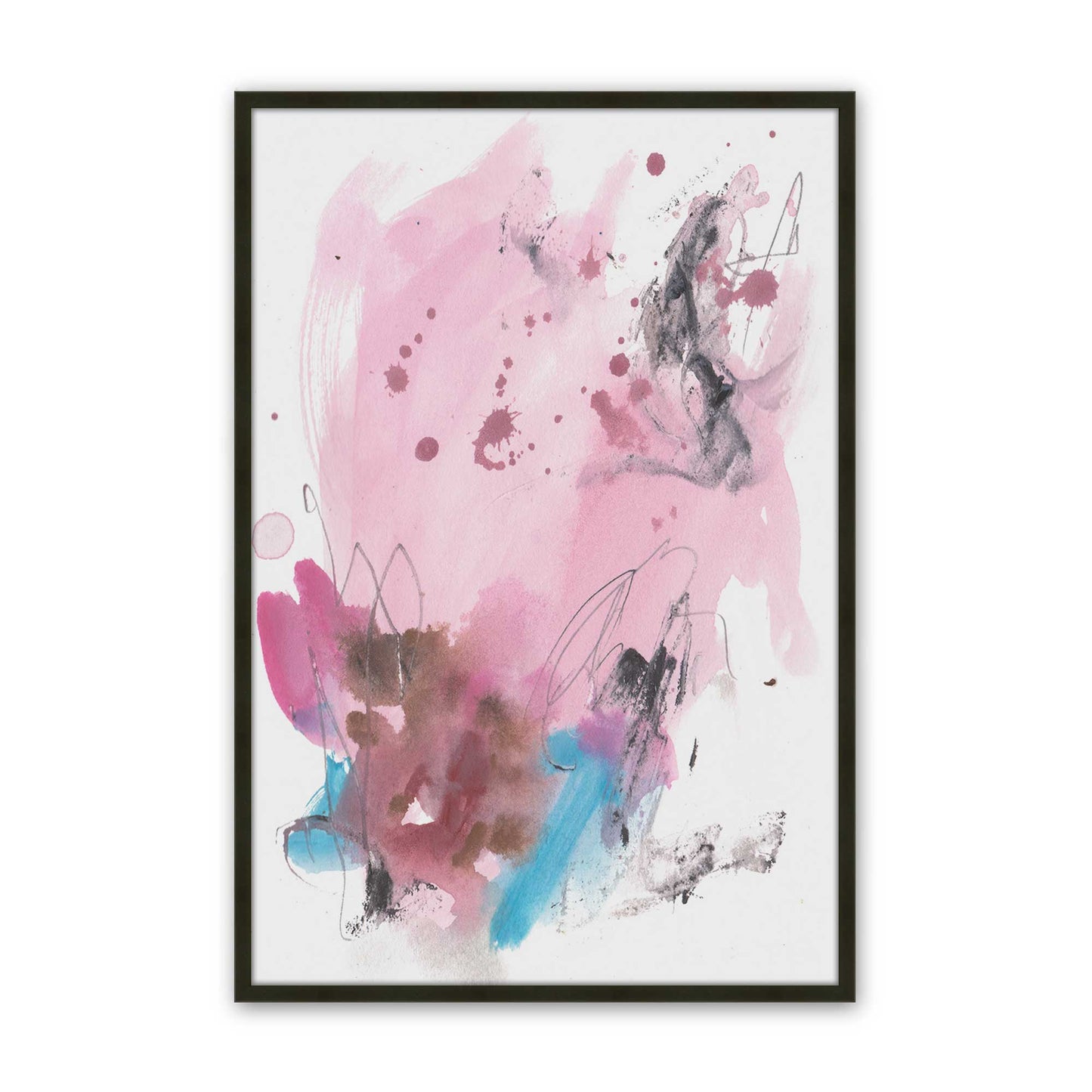 [Color:Satin Black], Picture of art in a Satin Black frame