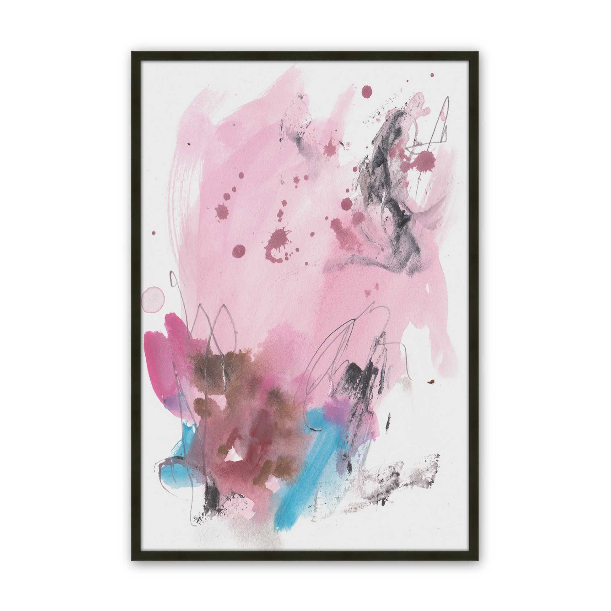 [Color:Satin Black], Picture of art in a Satin Black frame