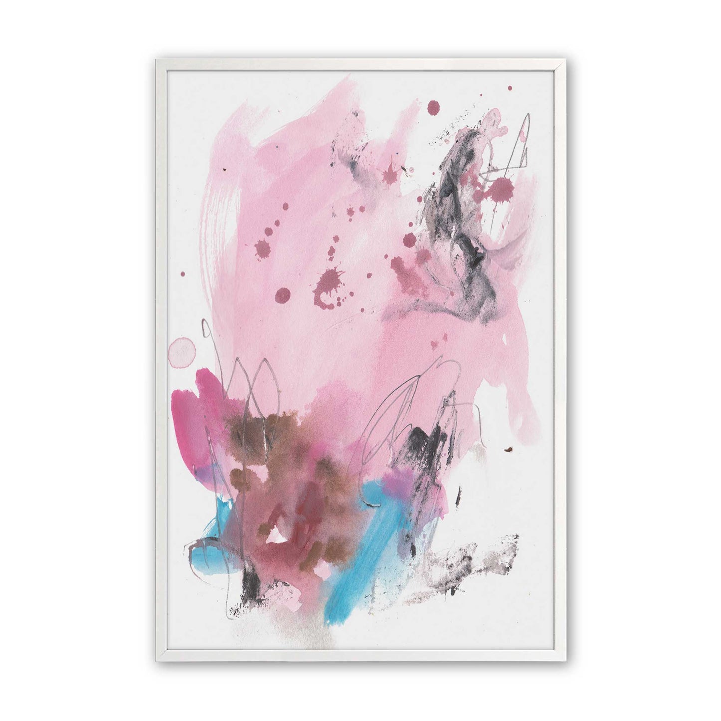[Color:Opaque White], Picture of art in a Opaque White frame