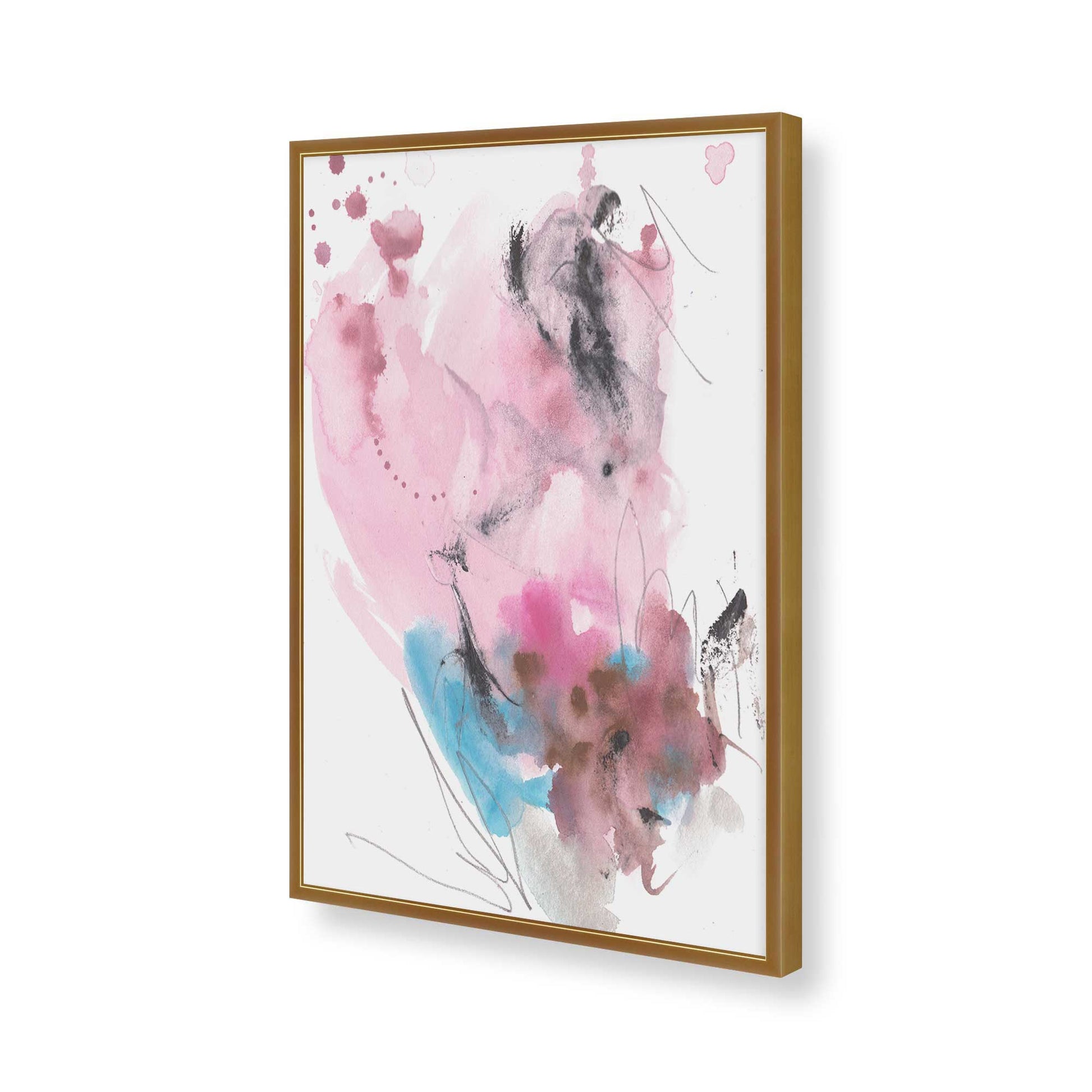 [Color:Polished Gold], Picture of art in a Polished Gold frame of the corner