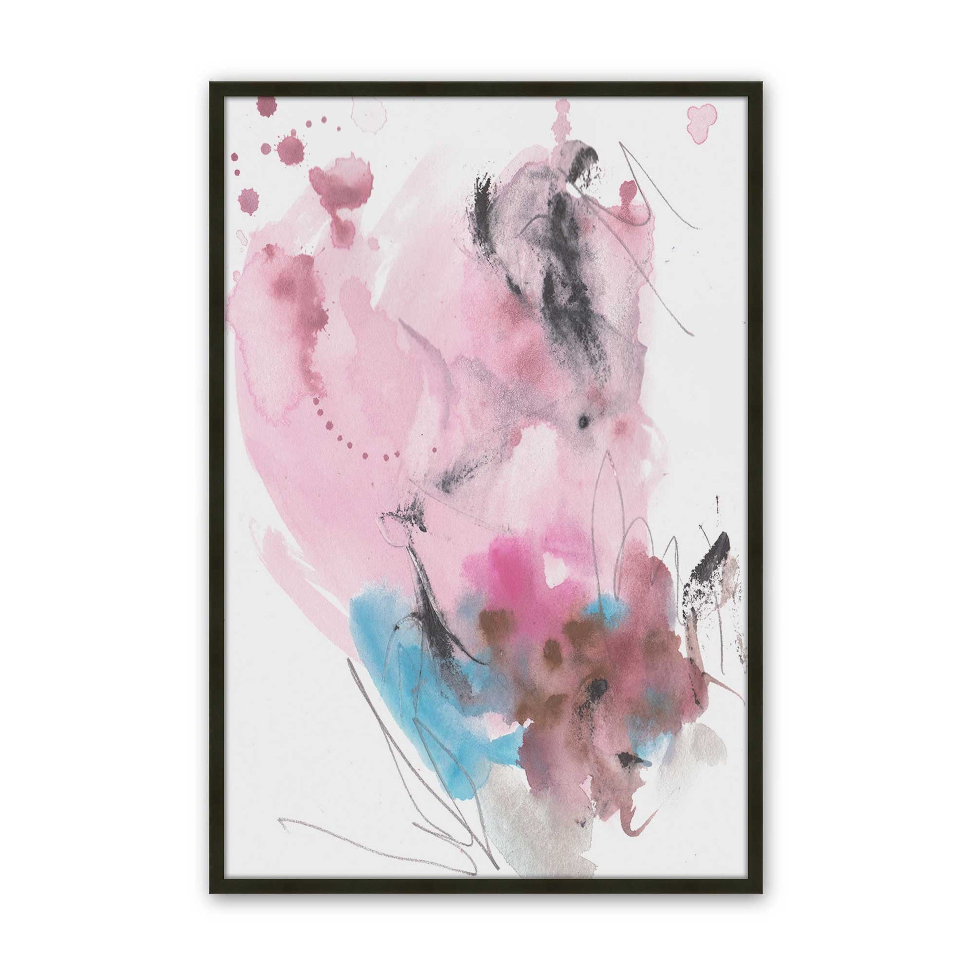 [Color:Satin Black], Picture of art in a Satin Black frame