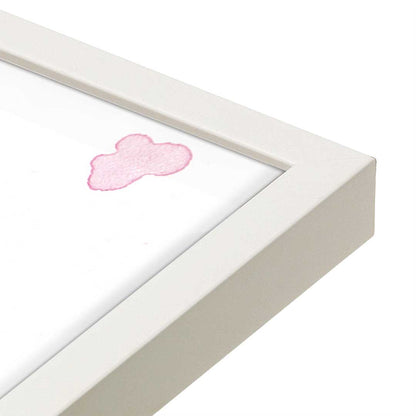 [Color:Opaque White], Picture of art in a Opaque White frame at an angle