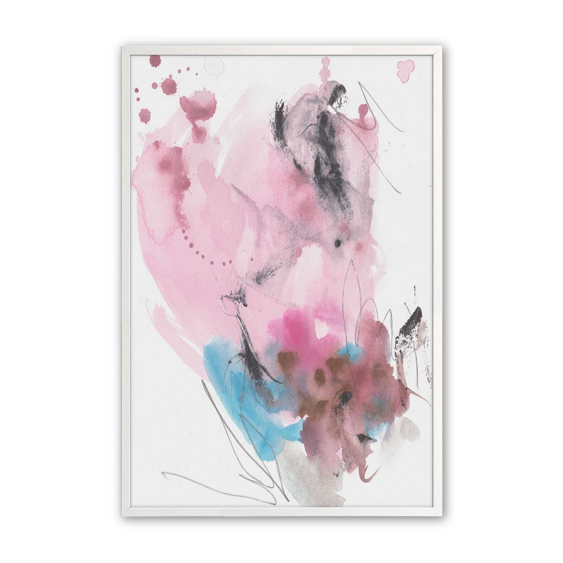 [Color:Opaque White], Picture of art in a Opaque White frame