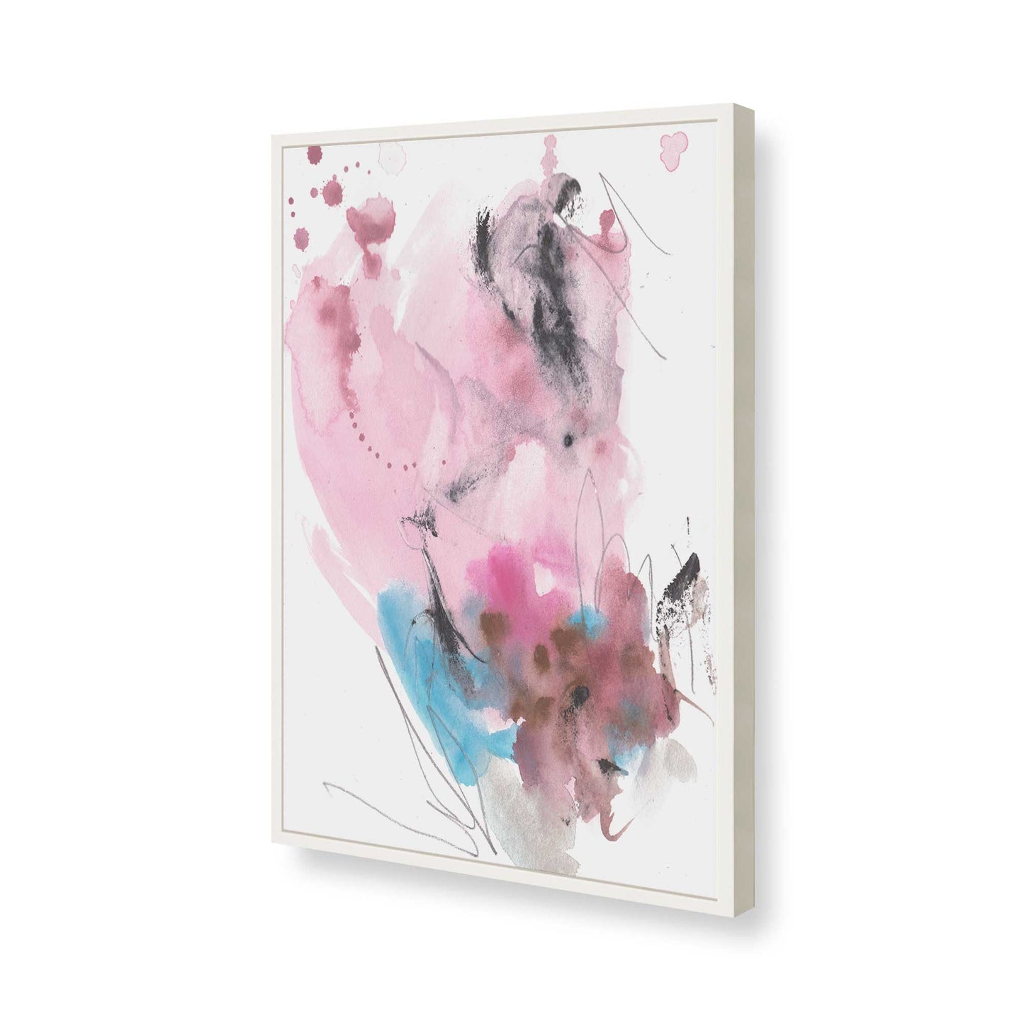 [Color:Opaque White], Picture of art in a Opaque White frame of the corner