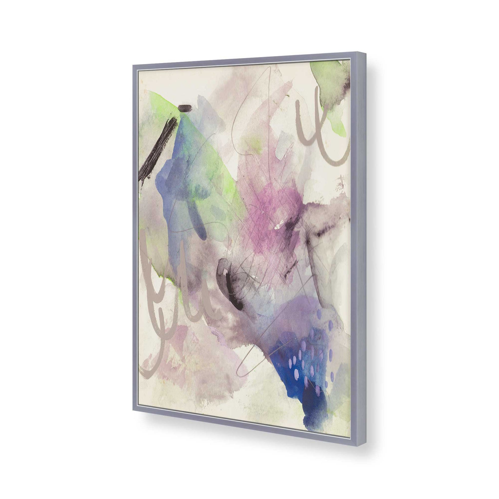 [Color:Polished Chrome], Picture of art in a Polished Chrome frame of the corner