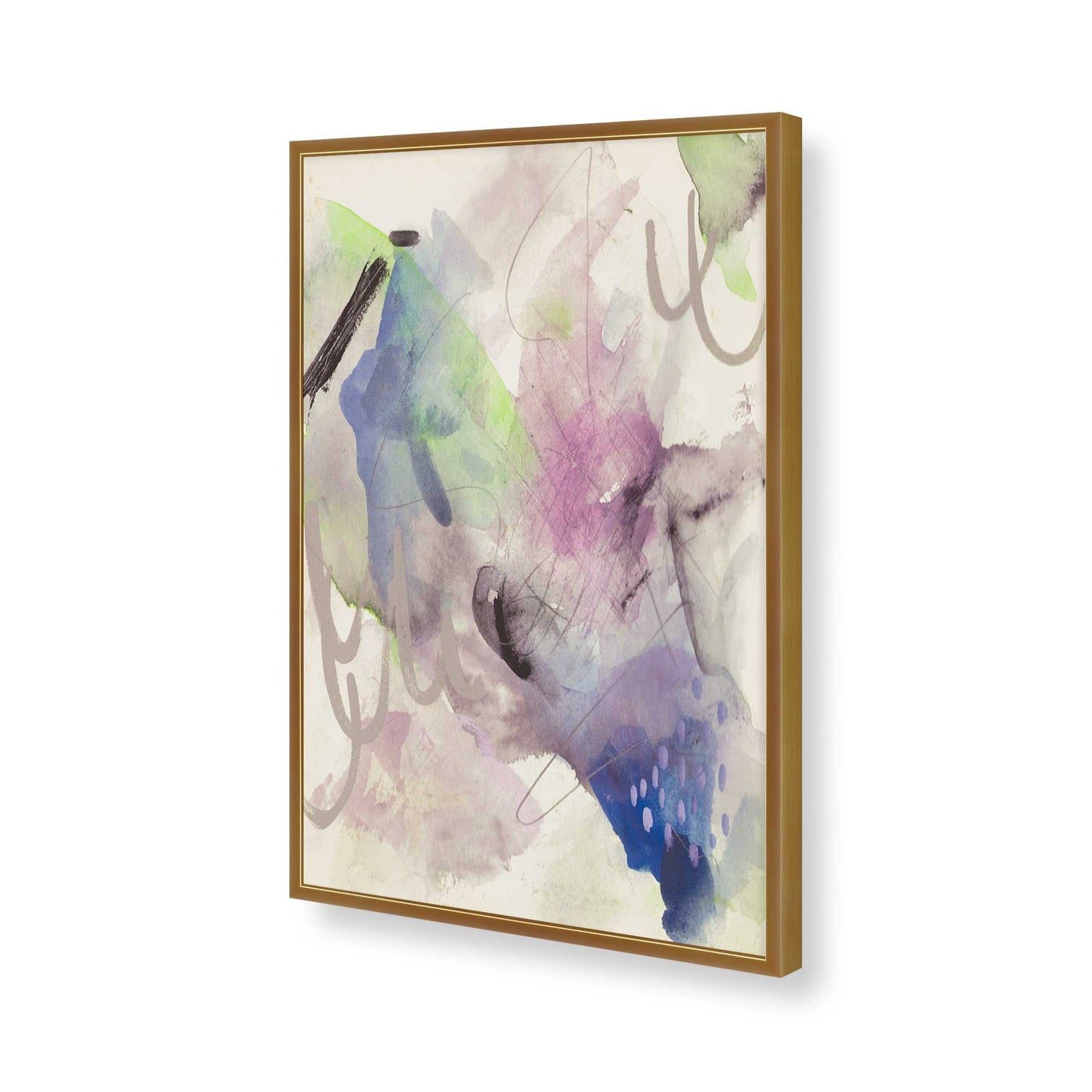 [Color:Polished Gold], Picture of art in a Polished Gold frame of the corner