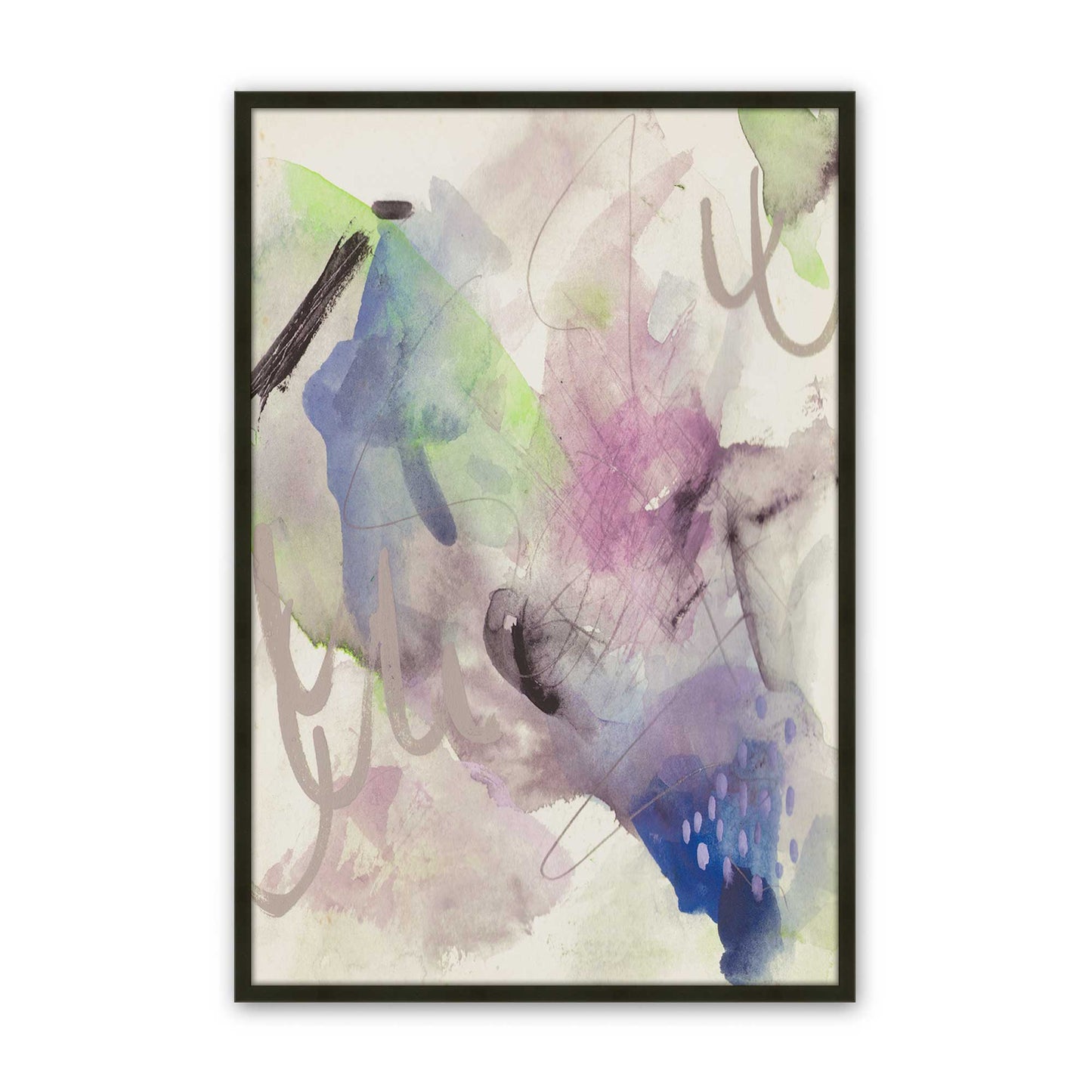 [Color:Satin Black], Picture of art in a Satin Black frame