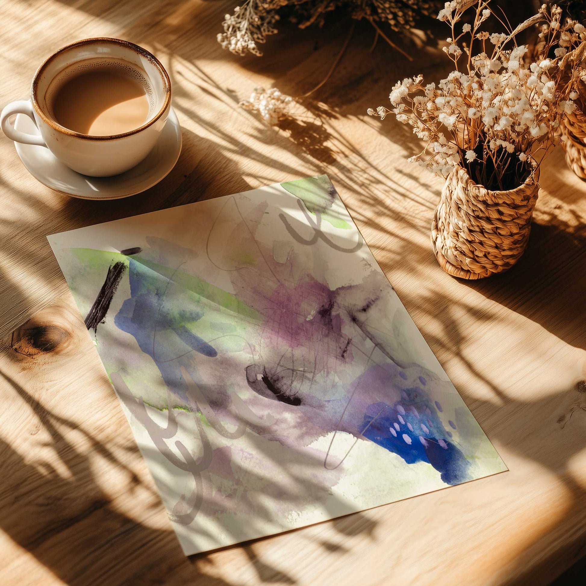 [Color:Rolled Print], Picture of close up of art