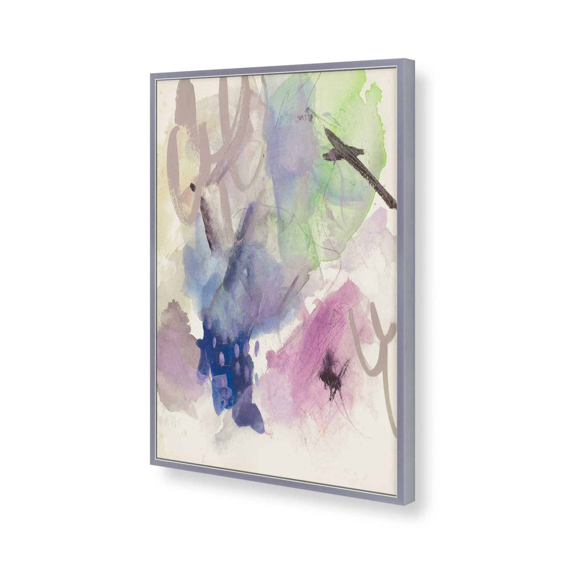 [Color:Polished Chrome], Picture of art in a Polished Chrome frame of the corner