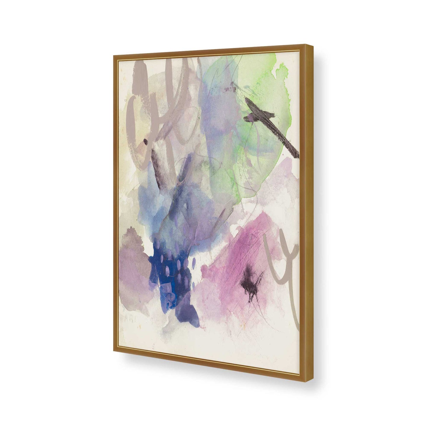[Color:Polished Gold], Picture of art in a Polished Gold frame of the corner