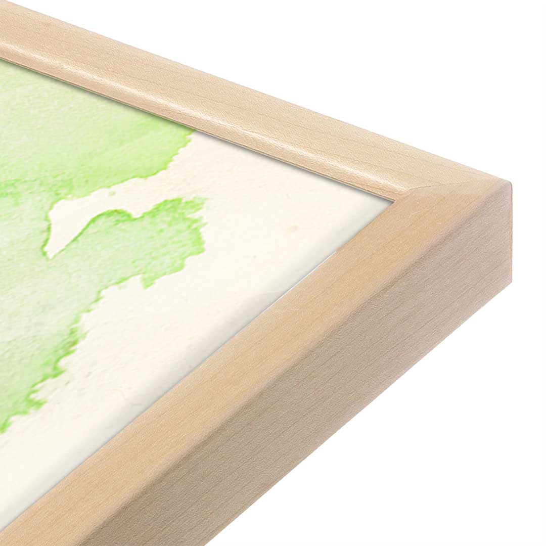 [Color:Raw Maple], Picture of art in a Raw Maple frame at an angle