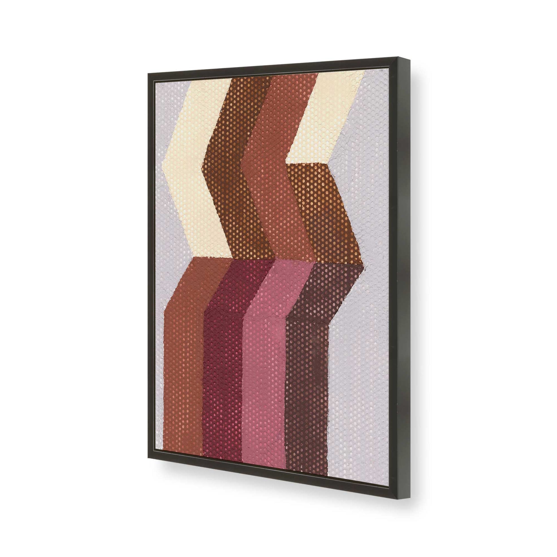 [Color:Satin Black], Picture of art in a Satin Black frame of the corner