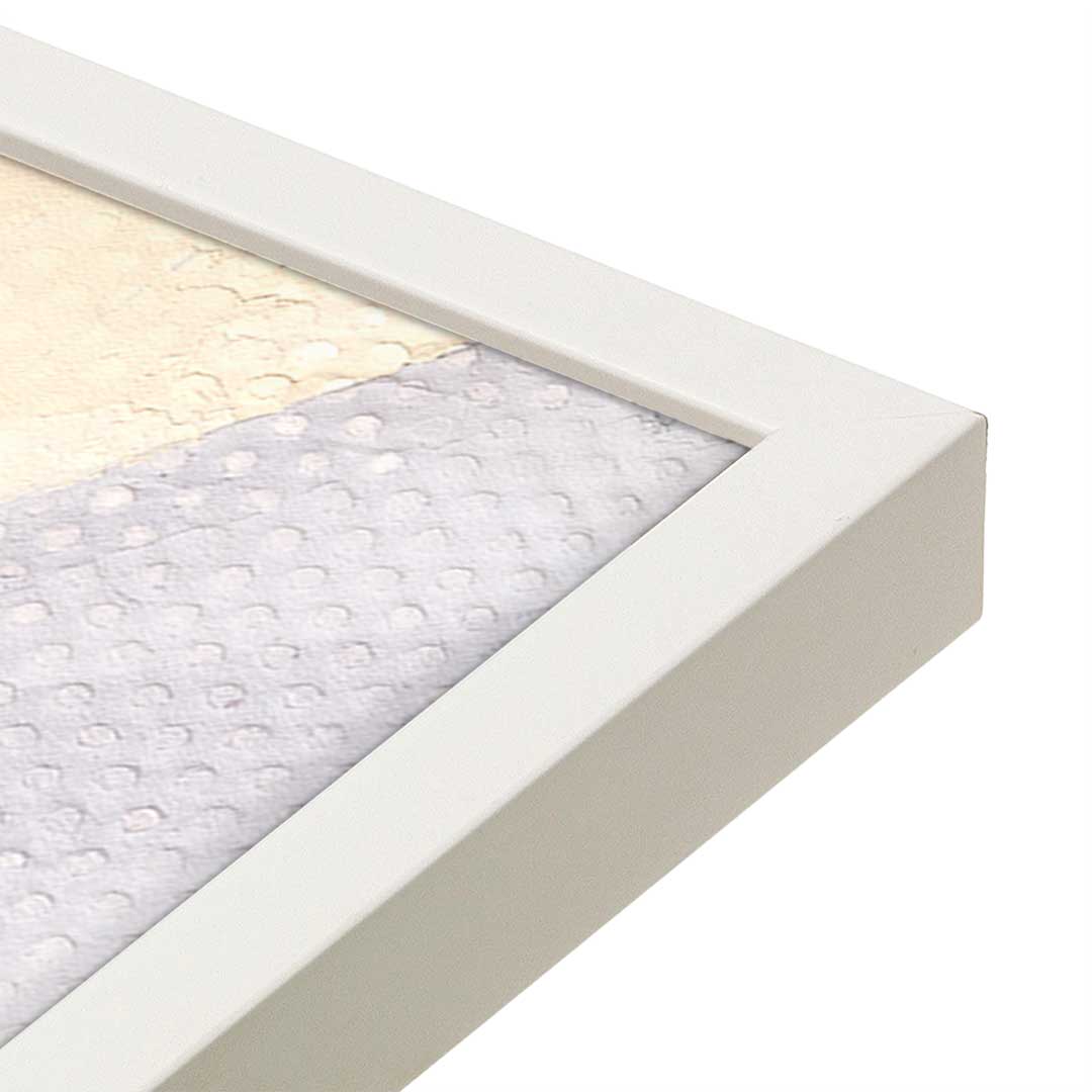 [Color:Opaque White], Picture of art in a Opaque White frame at an angle