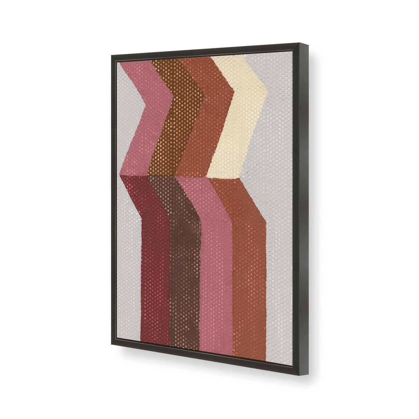 [Color:Satin Black], Picture of art in a Satin Black frame of the corner
