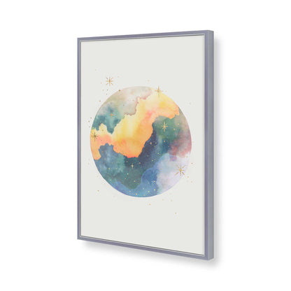 [Color:Polished Chrome], Picture of art in a Polished Chrome frame of the corner