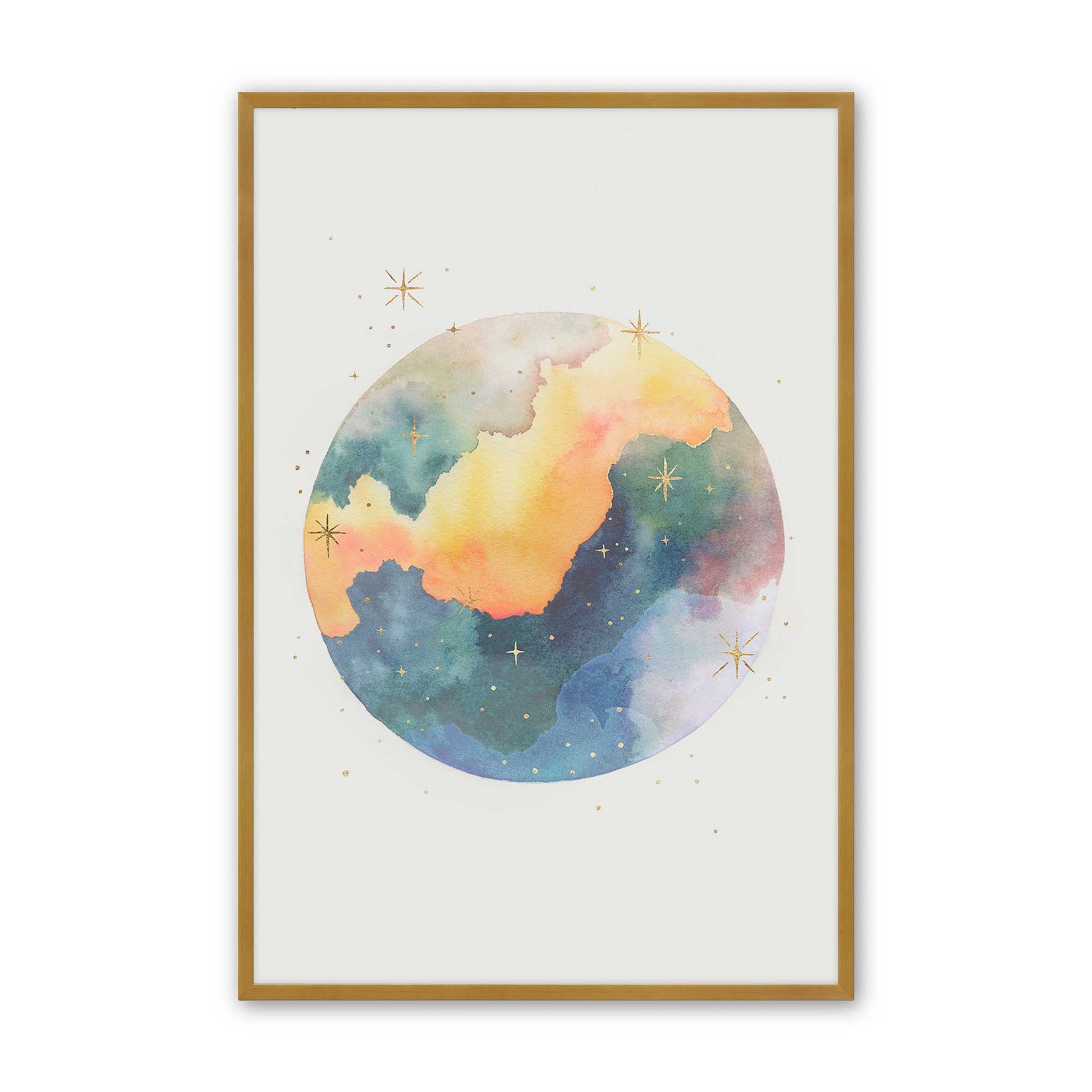 [Color:Polished Gold], Picture of art in a Polished Gold frame