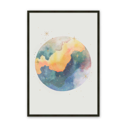 [Color:Satin Black], Picture of art in a Satin Black frame