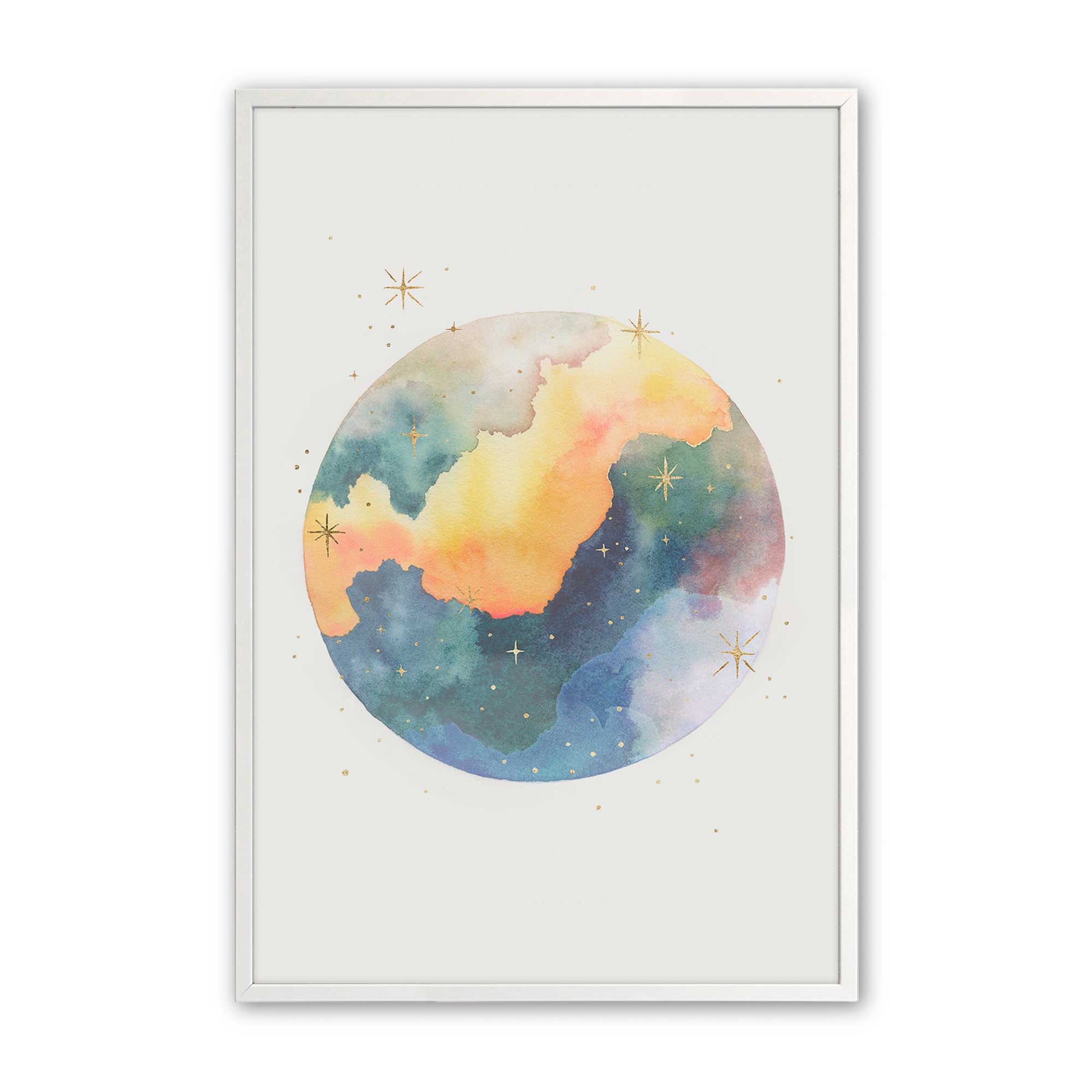 [Color:Opaque White], Picture of art in a Opaque White frame