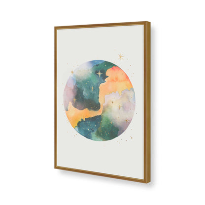 [Color:Polished Gold], Picture of art in a Polished Gold frame of the corner