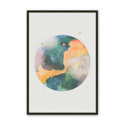 [Color:Satin Black], Picture of art in a Satin Black frame