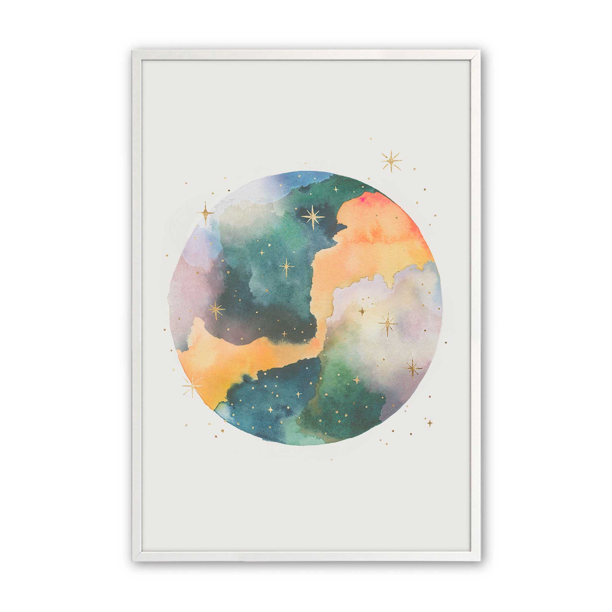 [Color:Opaque White], Picture of art in a Opaque White frame