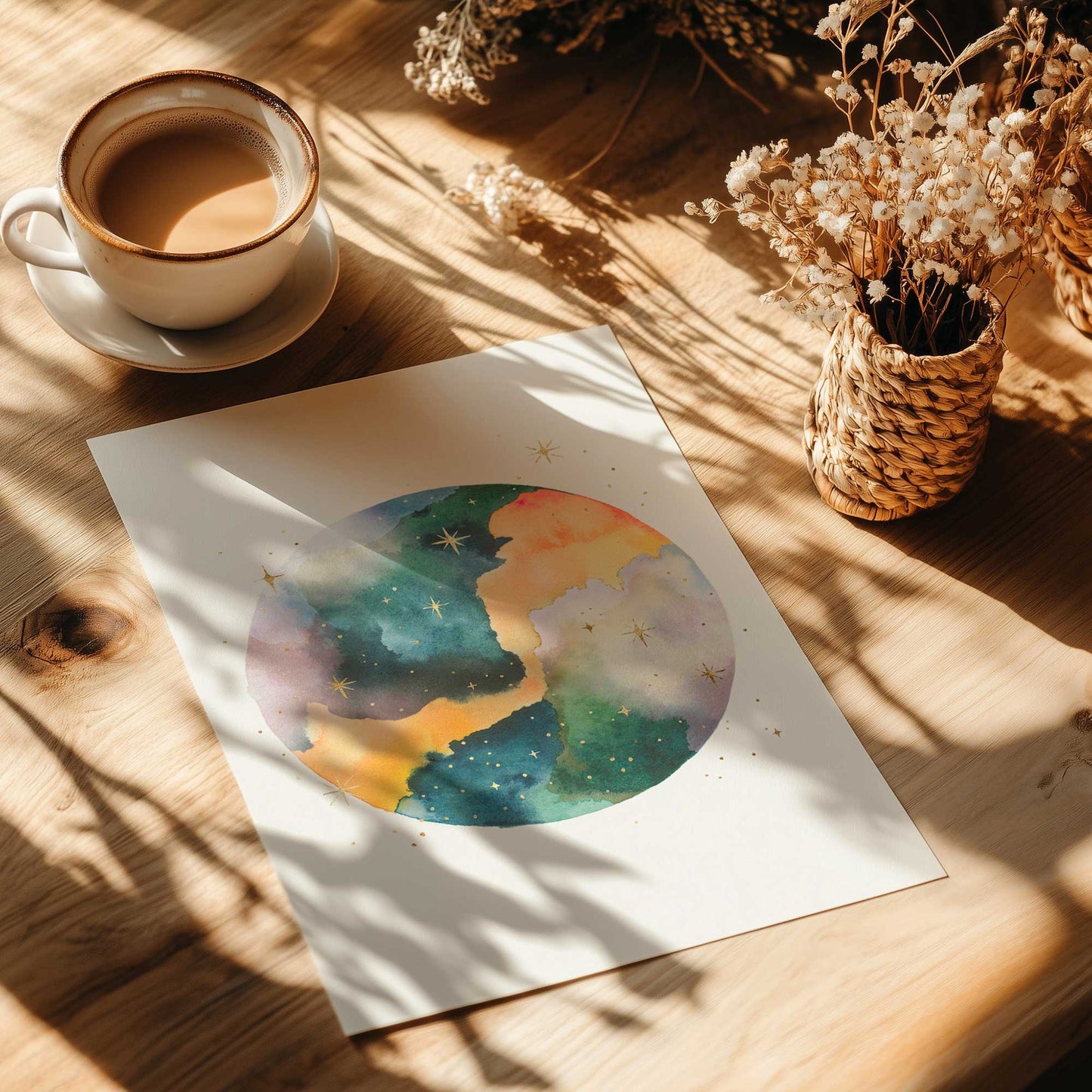[Color:Rolled Print], Picture of close up of art