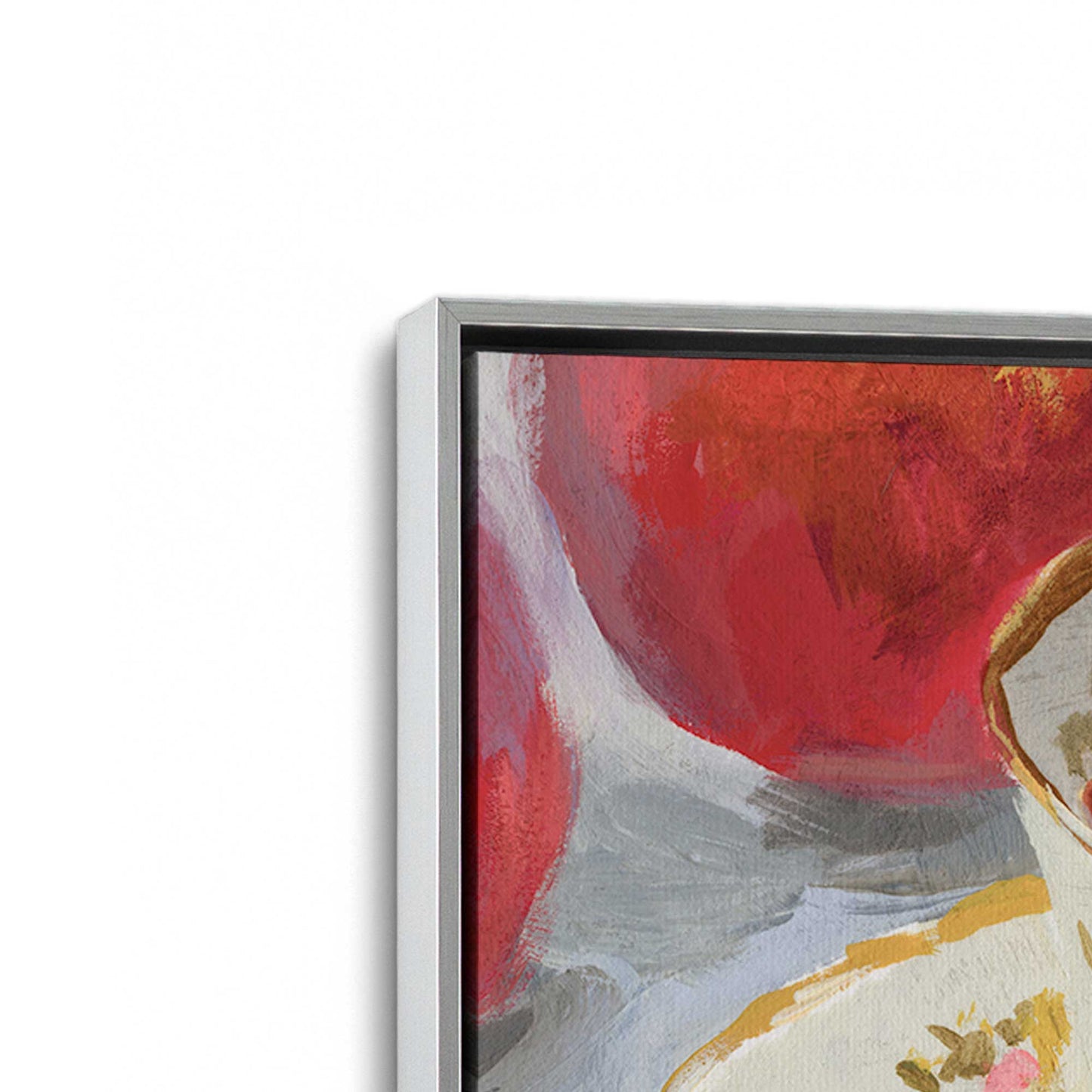 [Color:Polished Chrome], Picture of art in a Polished Chrome frame at an angle