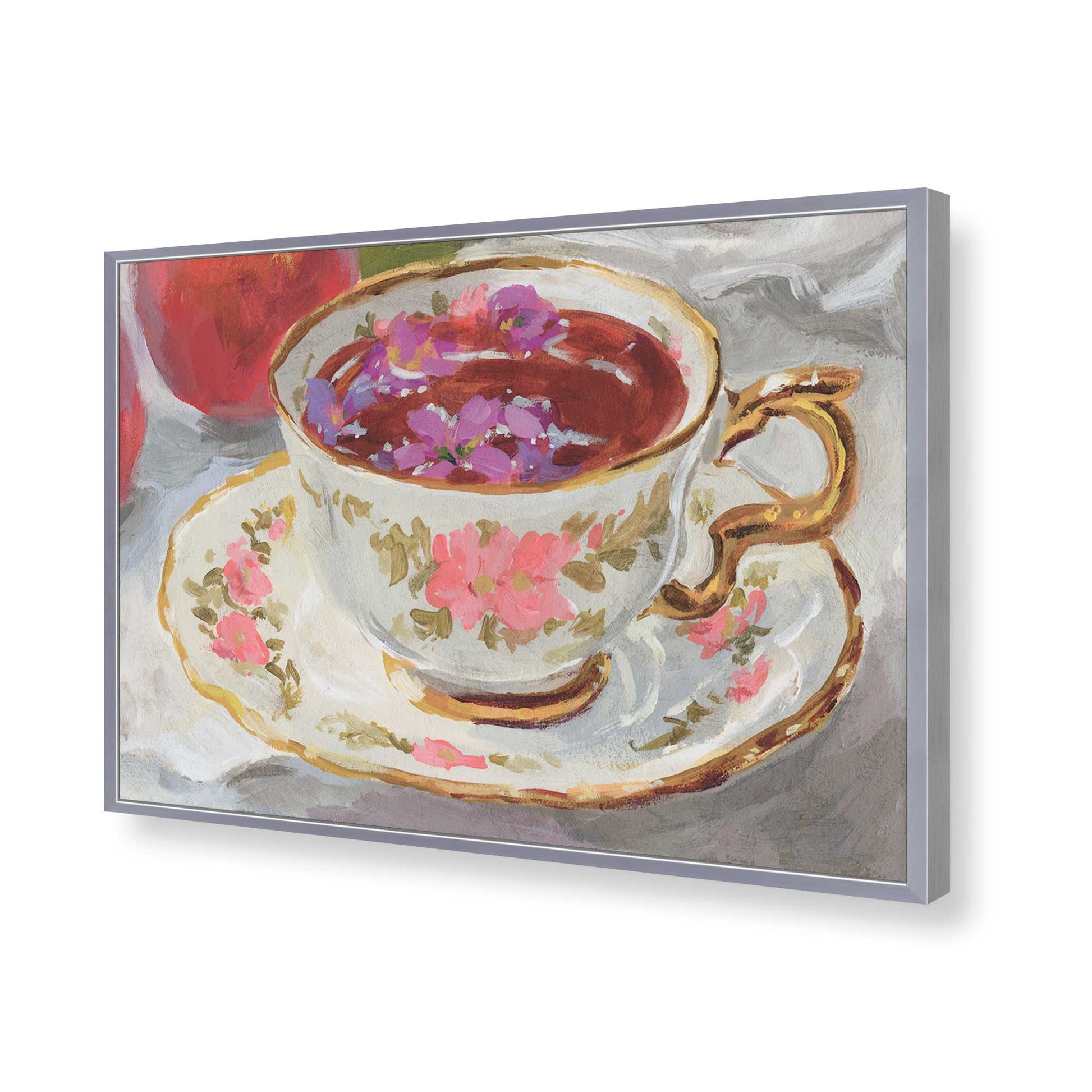 [Color:Polished Chrome], Picture of art in a Polished Chrome frame of the corner
