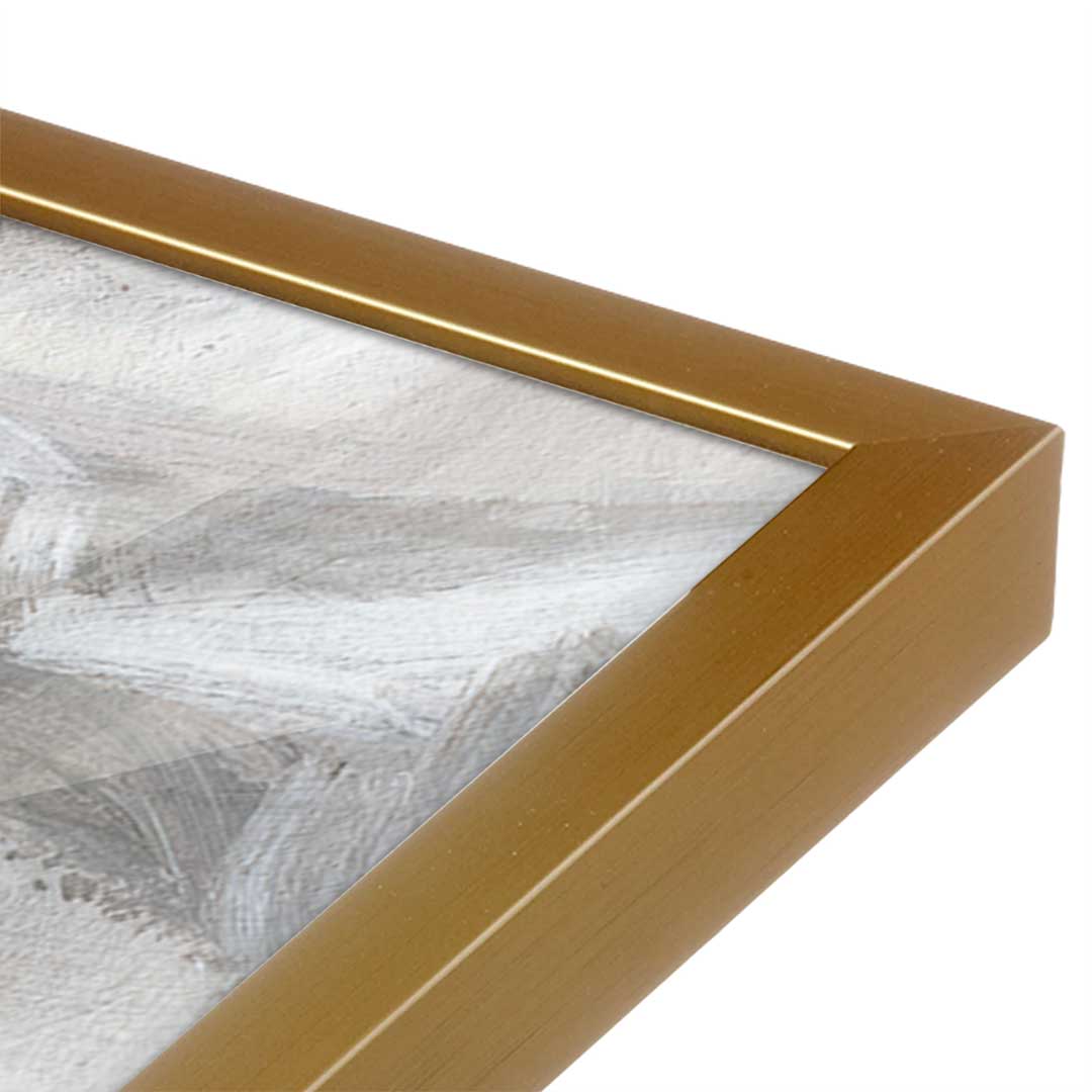 [Color:Polished Gold], Picture of art in a Polished Gold frame at an angle