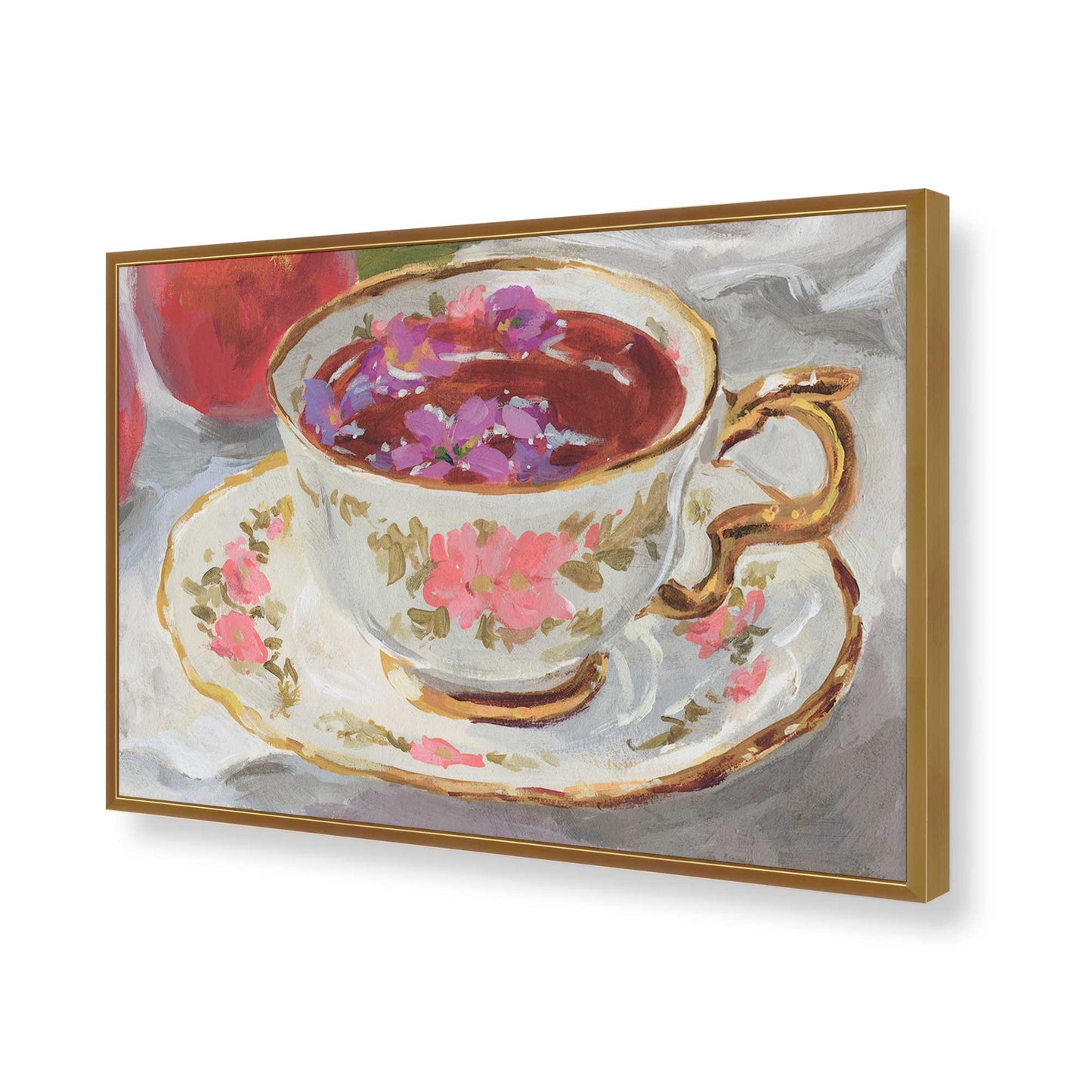 [Color:Polished Gold], Picture of art in a Polished Gold frame of the corner