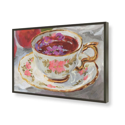 [Color:Satin Black], Picture of art in a Satin Black frame of the corner