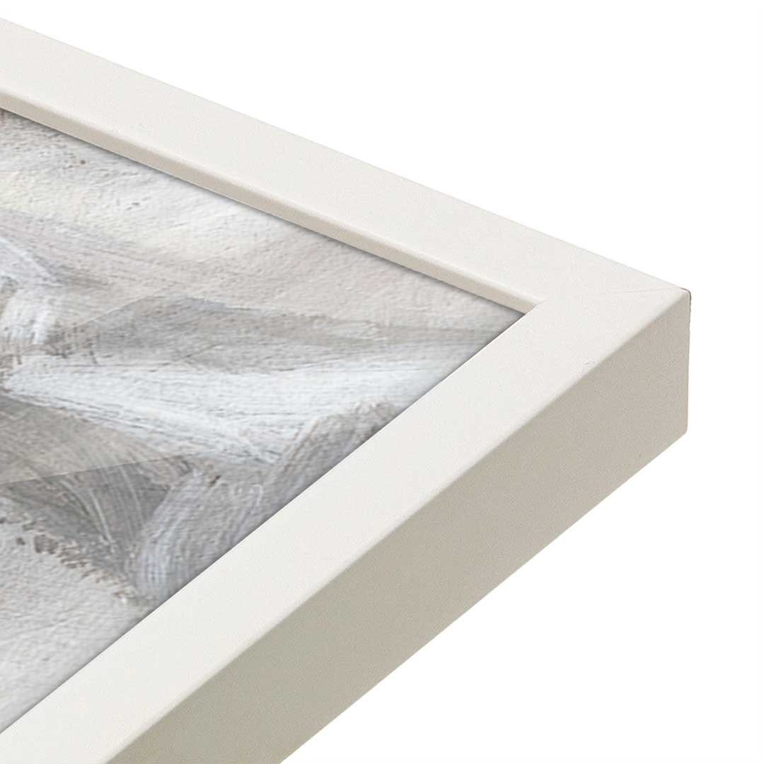 [Color:Opaque White], Picture of art in a Opaque White frame at an angle