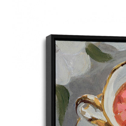 [Color:Satin Black], Picture of art in a Satin Black frame at an angle