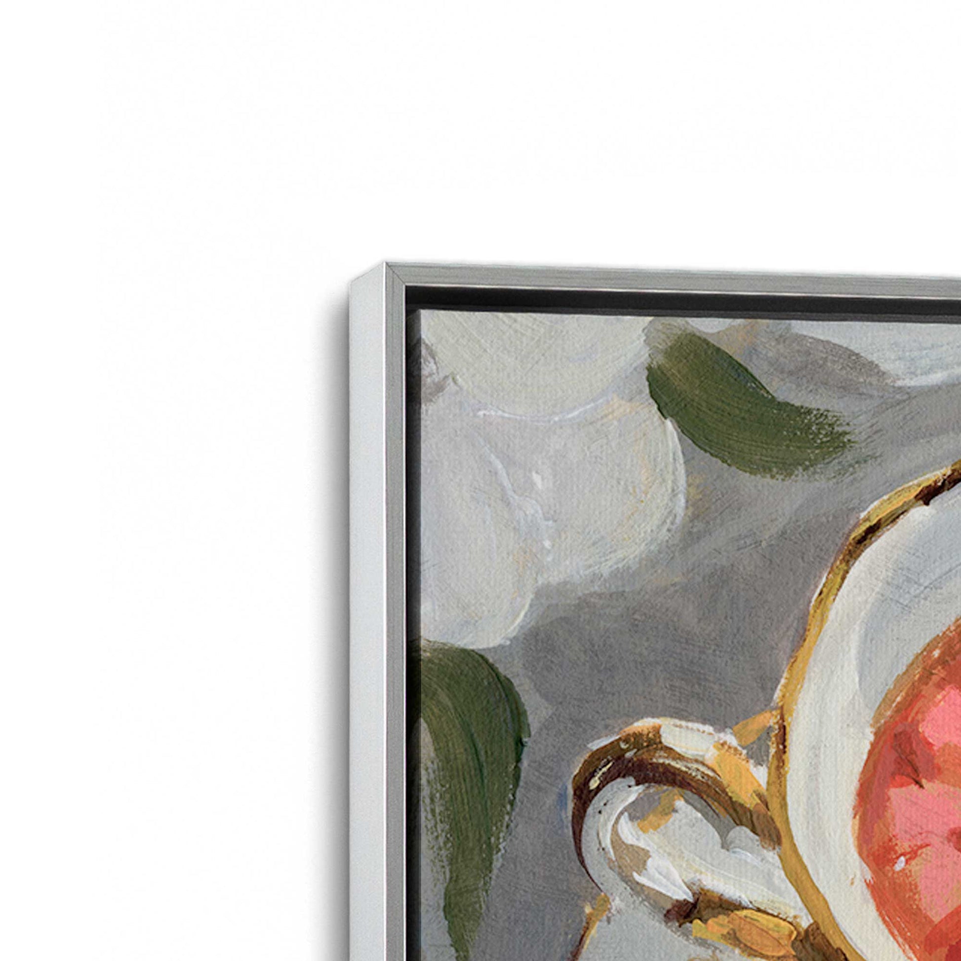 [Color:Polished Chrome], Picture of art in a Polished Chrome frame at an angle