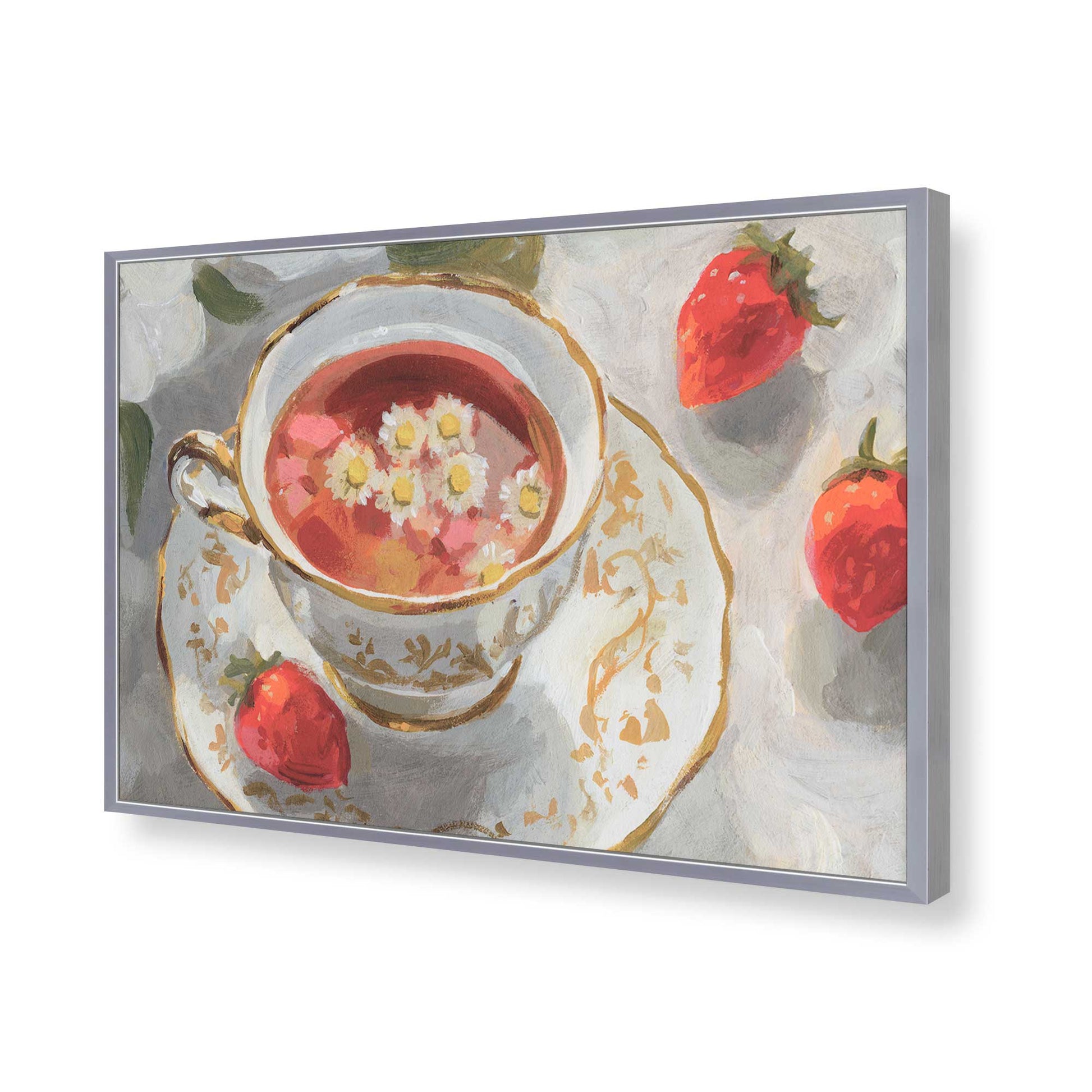 [Color:Polished Chrome], Picture of art in a Polished Chrome frame of the corner