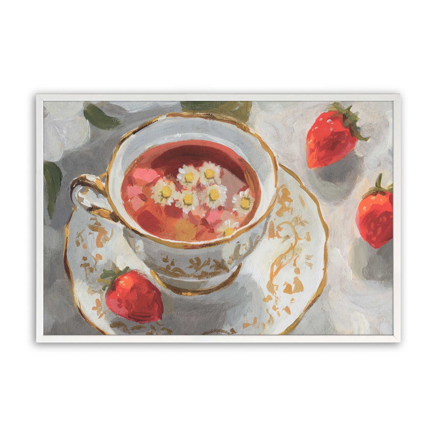 [Color:Opaque White], Picture of art in a Opaque White frame