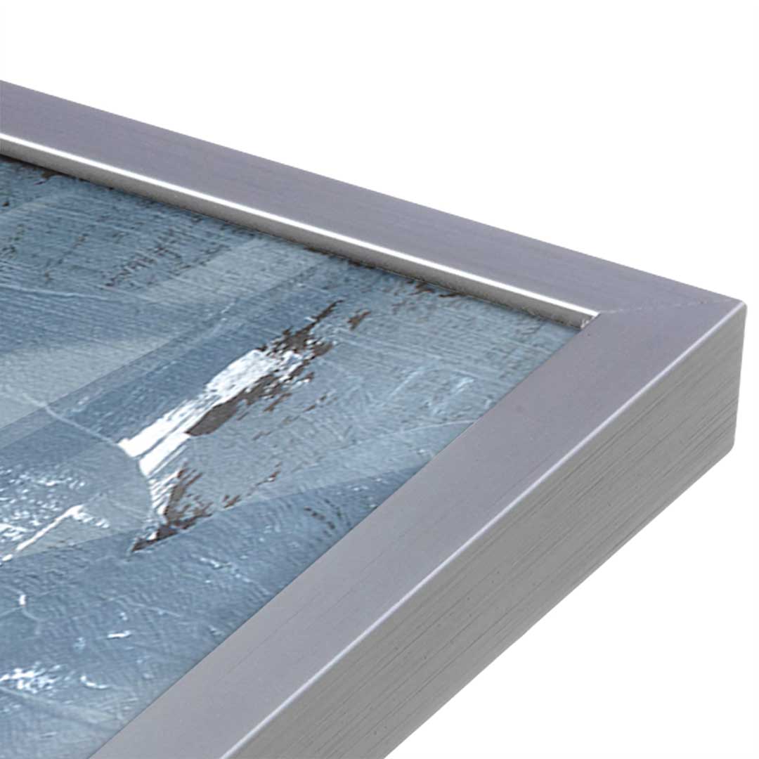 [Color:Polished Chrome], Picture of art in a Polished Chrome frame at an angle