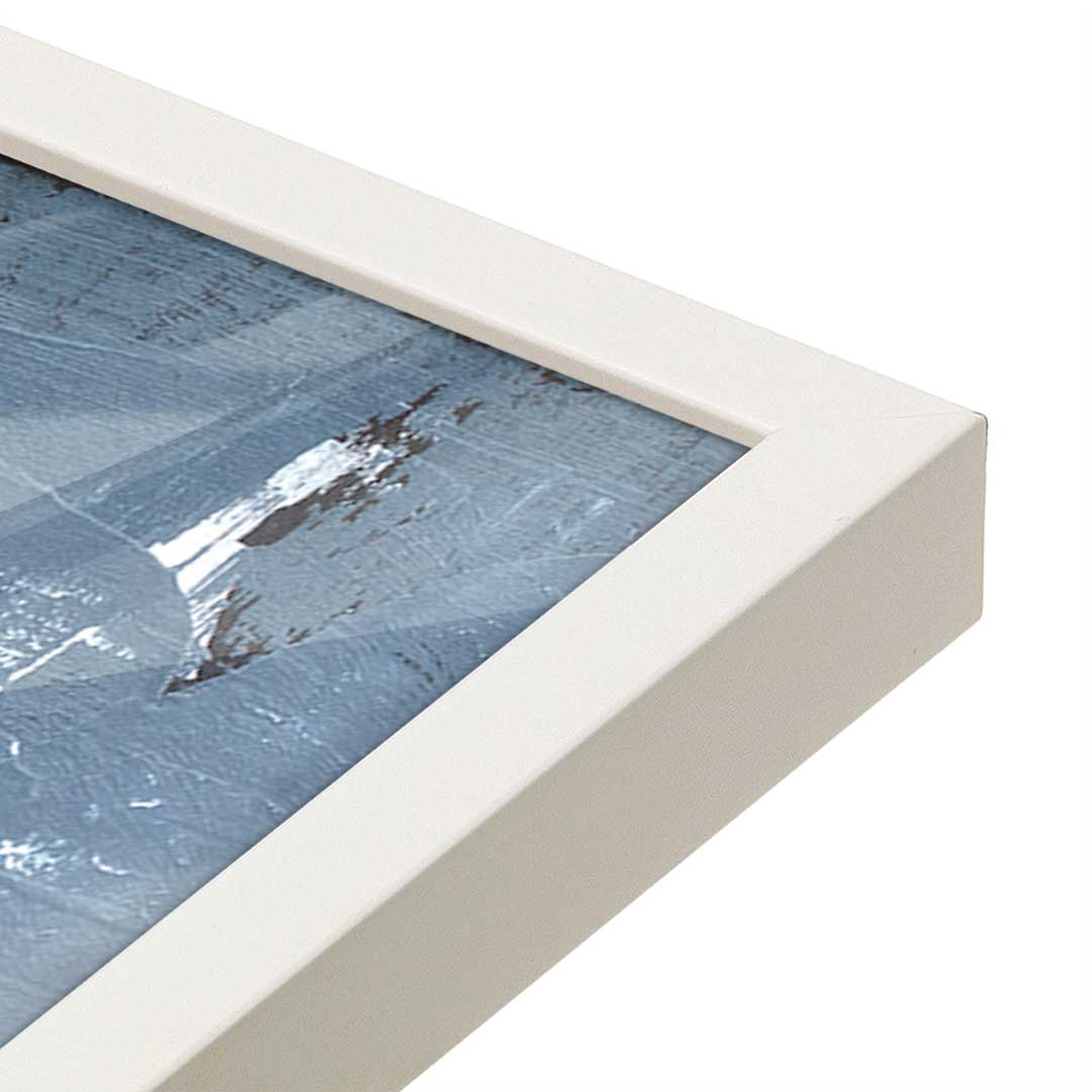 [Color:Opaque White], Picture of art in a Opaque White frame at an angle