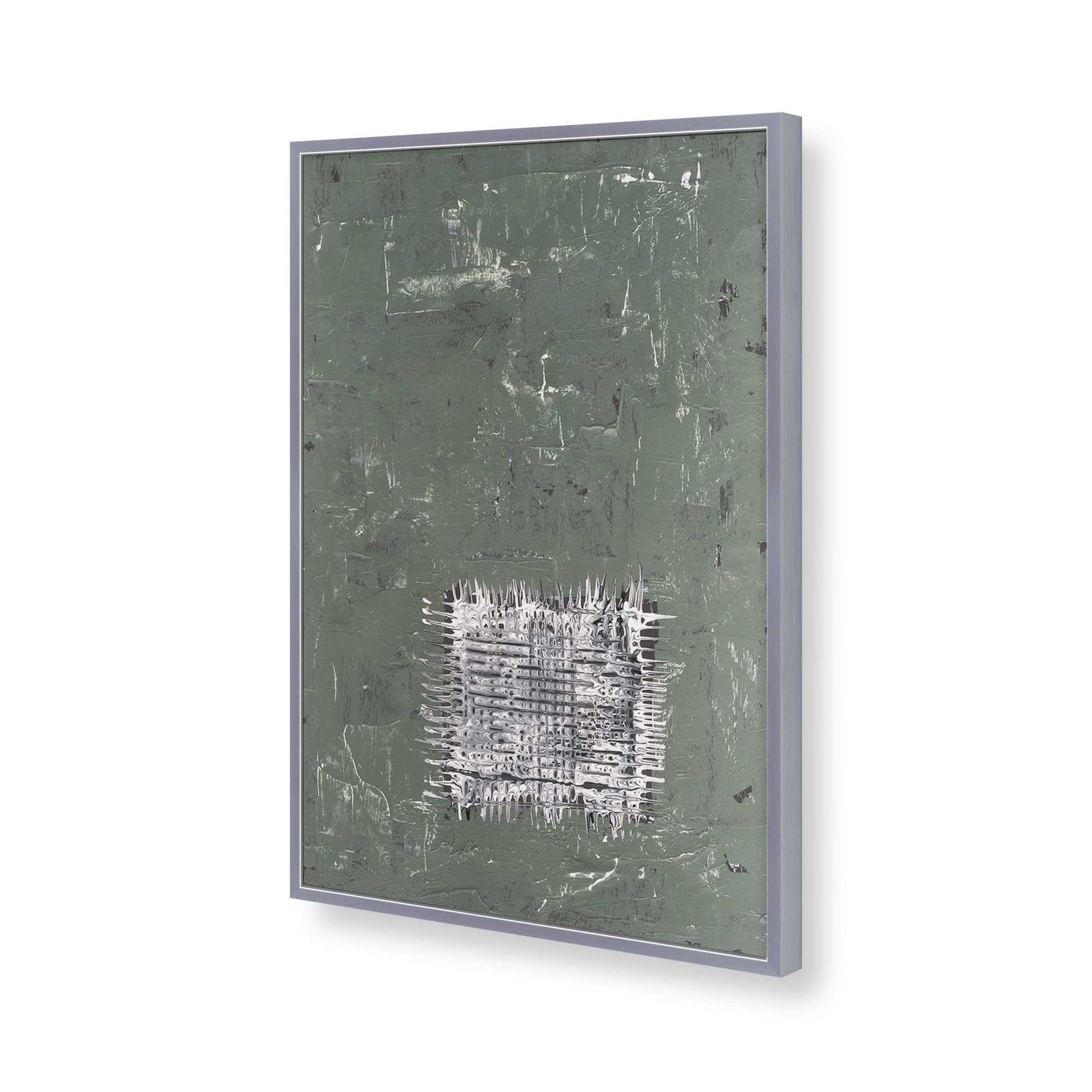 [Color:Polished Chrome], Picture of art in a Polished Chrome frame of the corner