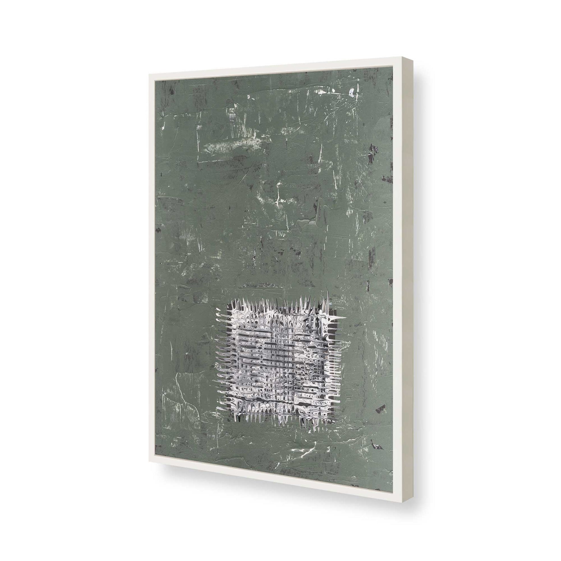 [Color:Opaque White], Picture of art in a Opaque White frame of the corner