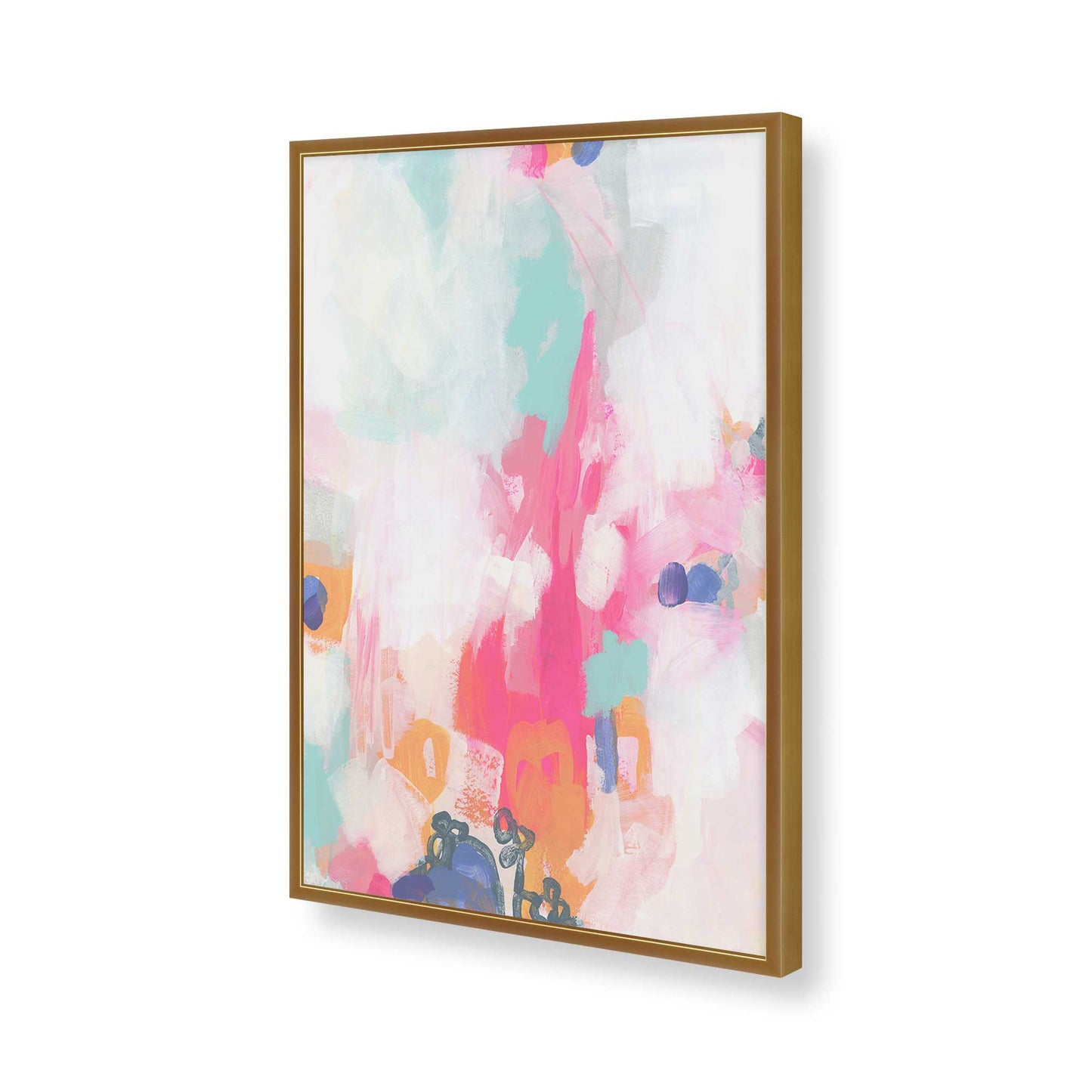 [Color:Polished Gold], Picture of art in a Polished Gold frame of the corner