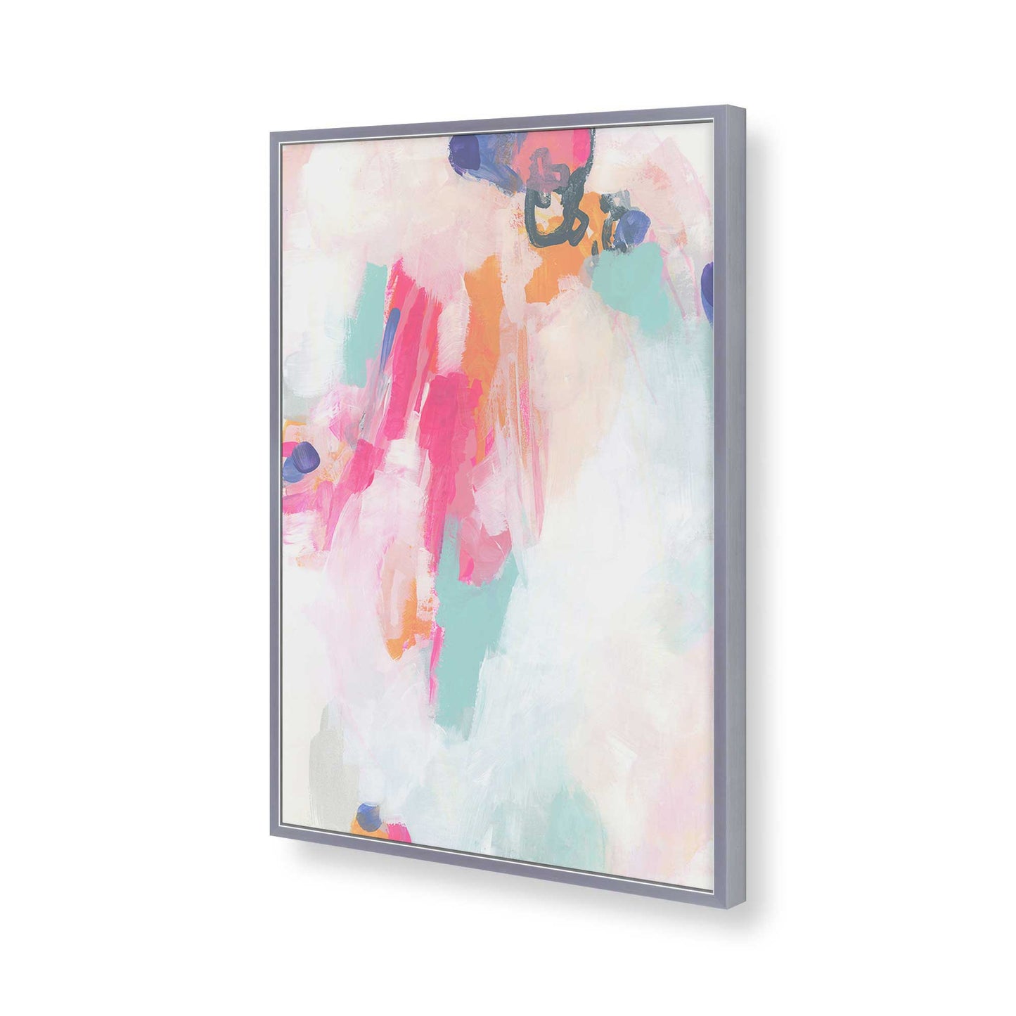 [Color:Polished Chrome], Picture of art in a Polished Chrome frame of the corner