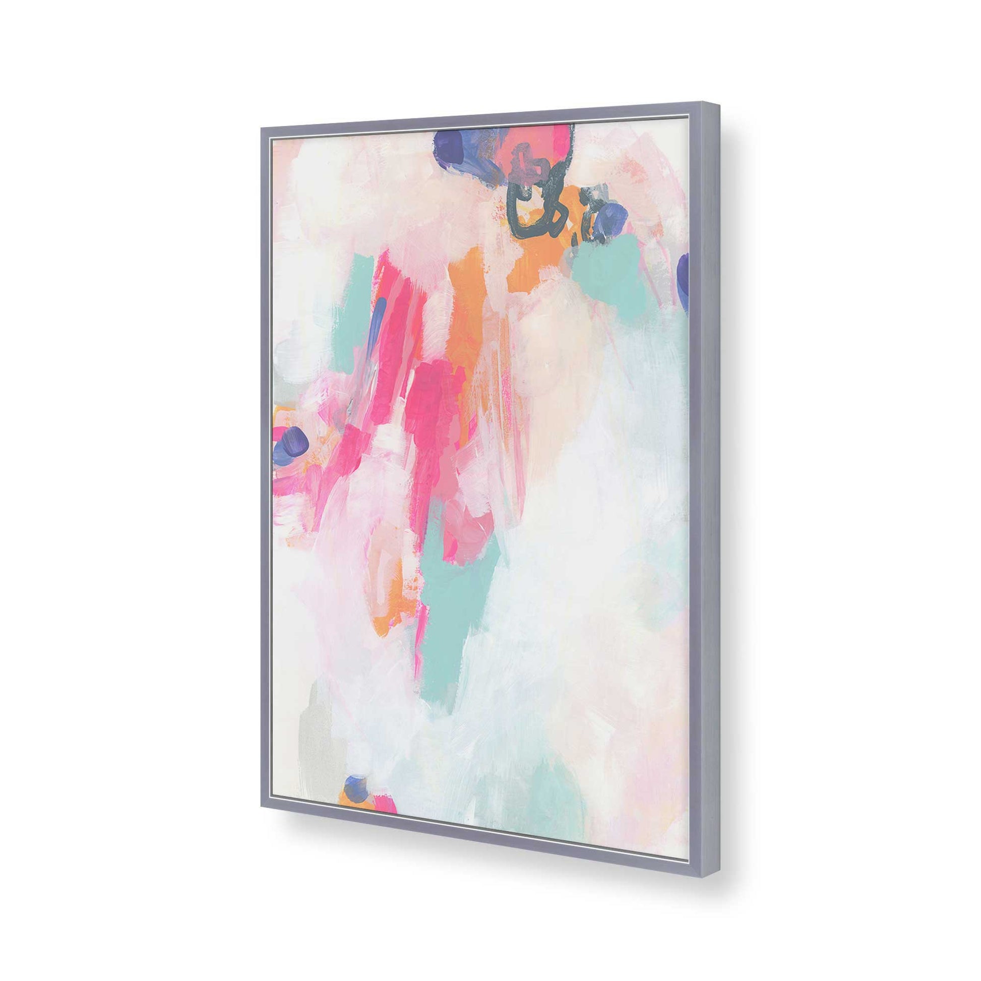 [Color:Polished Chrome], Picture of art in a Polished Chrome frame of the corner